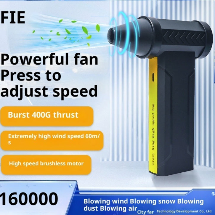 160 000 RPM nagy teljesítményű turbó fúvó – por, víz és hó eltávolítására